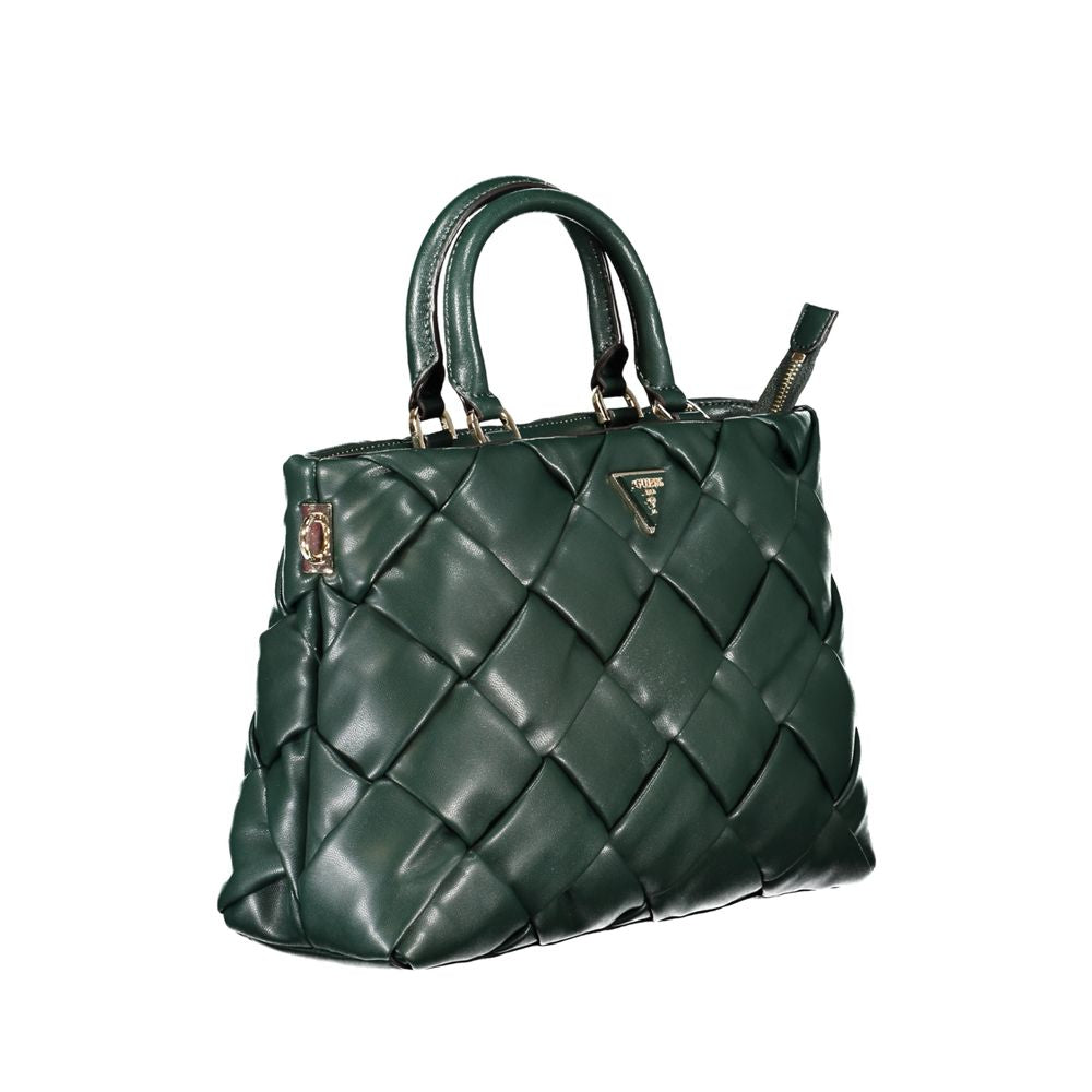 Sac à main en polyuréthane vert Guess