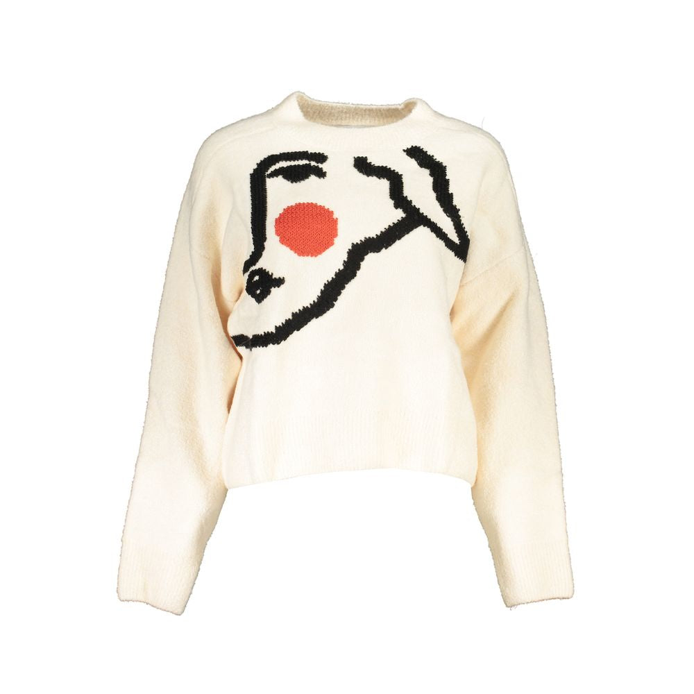 Pull blanc en acrylique Desigual