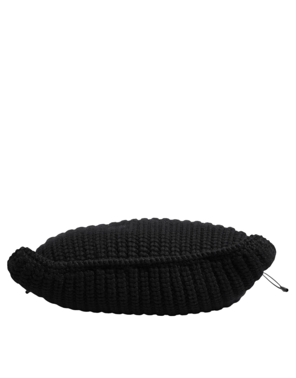 Dolce&Gabbana black cashmere and knitted leather shoulder bag