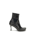 Bottines Bos Taurus en cuir de veau noir Balenciaga
