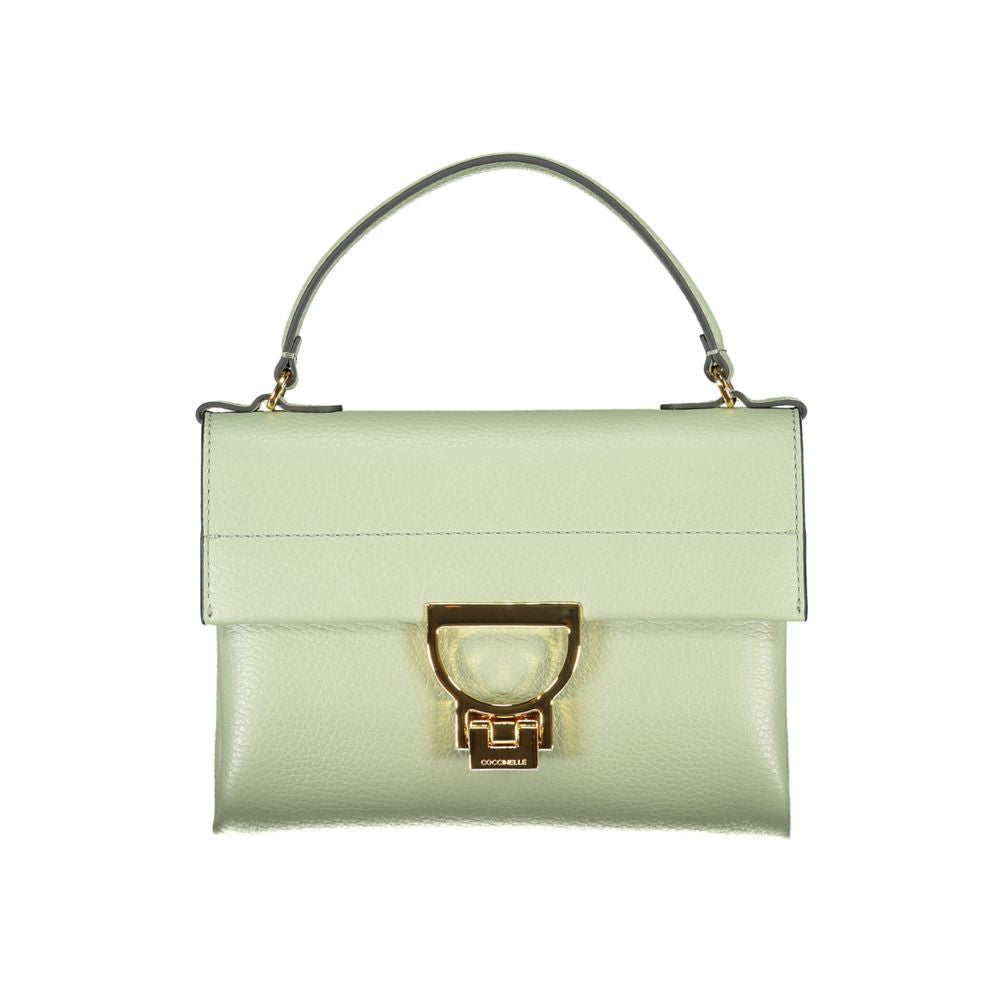 Sac bandoulière en cuir vert Coccinelle