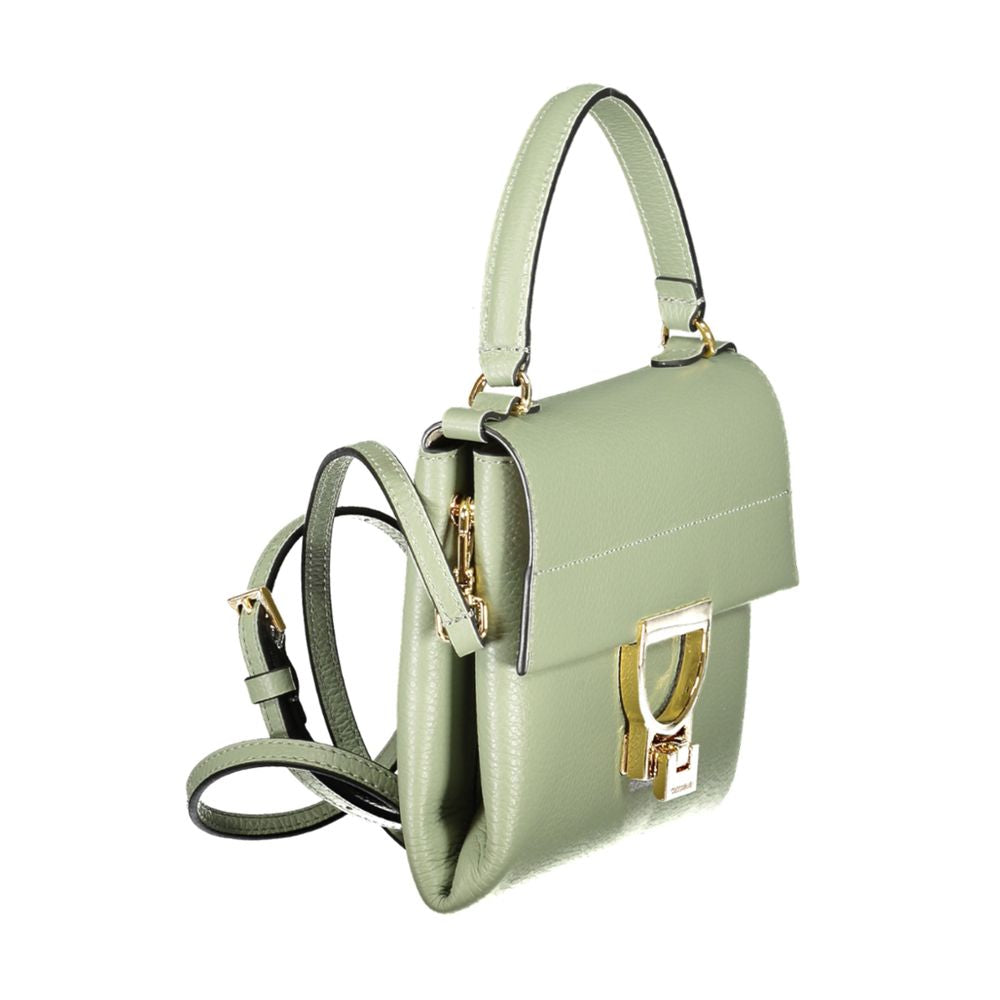 Sac bandoulière en cuir vert Coccinelle