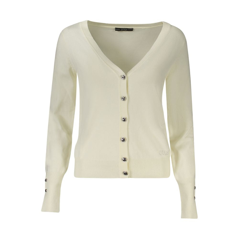 Gilet en viscose blanche Guess