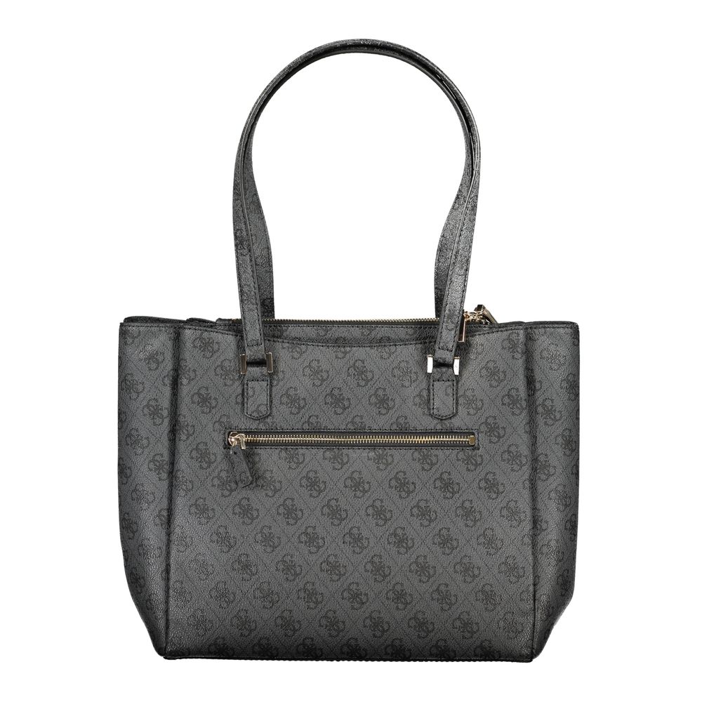 Sac à main en polyuréthane noir Guess