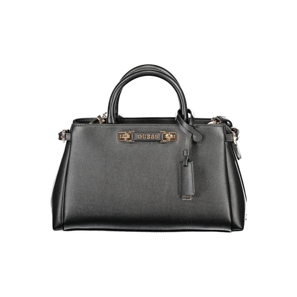 Sac à main en polyuréthane noir Guess