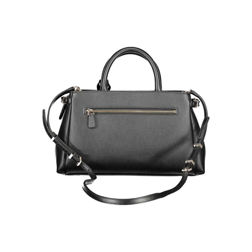 Sac à main en polyuréthane noir Guess