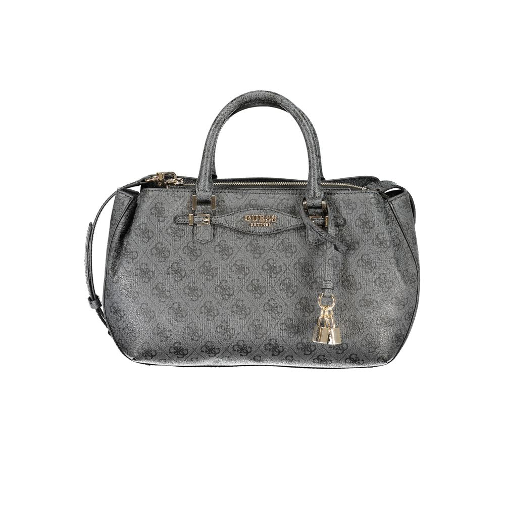 Sac à main en polyuréthane noir Guess