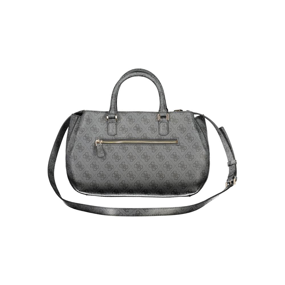 Sac à main en polyuréthane noir Guess