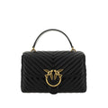 Sac à main Bos Taurus en cuir de veau noir Pinko