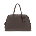 Sac à main Bos Taurus en cuir de veau marron Jacquemus