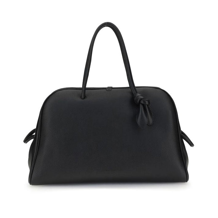 Sac à main Bos Taurus en cuir de veau noir Jacquemus