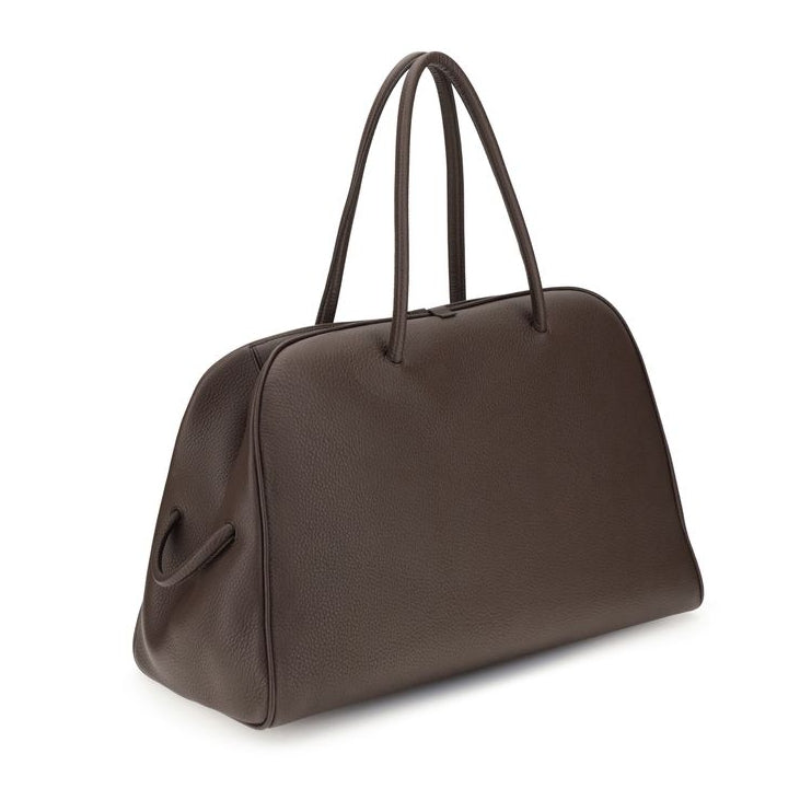 Sac à main Bos Taurus en cuir de veau marron Jacquemus