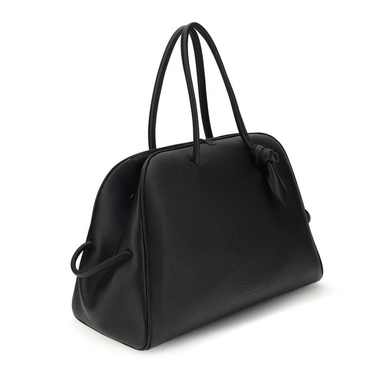 Sac à main Bos Taurus en cuir de veau noir Jacquemus