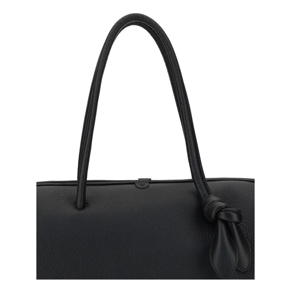 Sac à main Bos Taurus en cuir de veau noir Jacquemus
