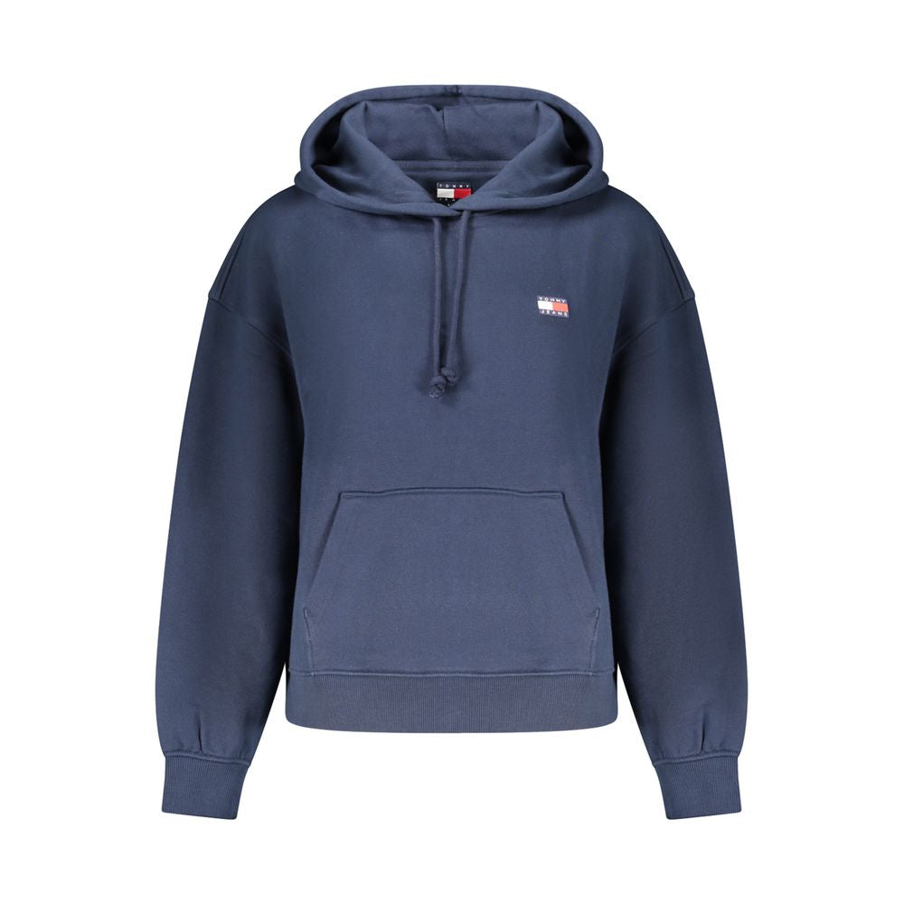 Sweat à capuche bleu en coton Tommy Hilfiger