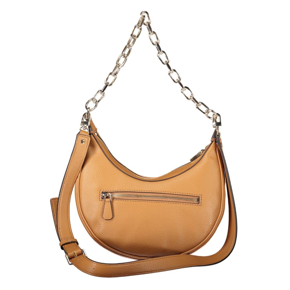 Sac à main en polyuréthane marron Guess