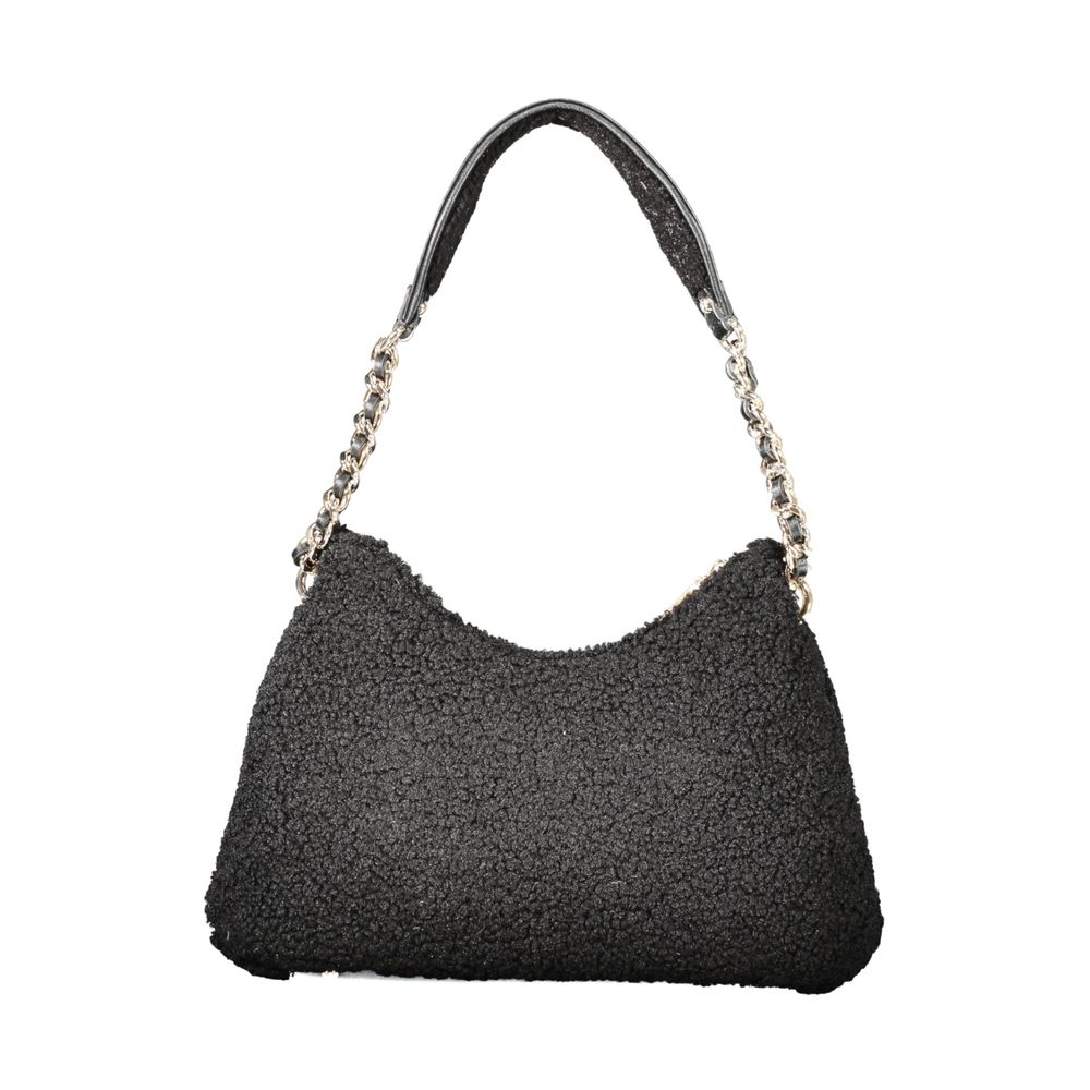 Bolso de mano negro de poliéster Guess