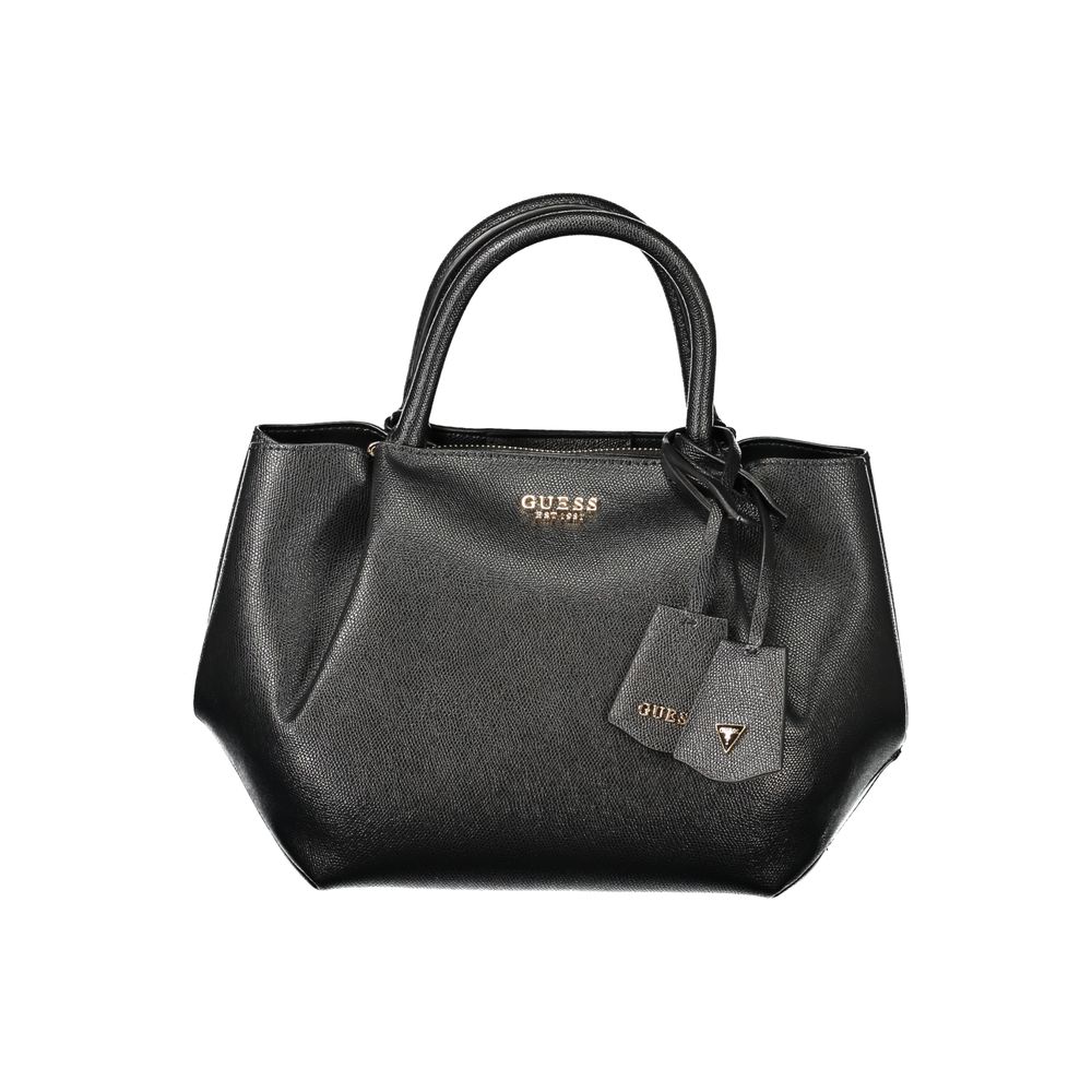 Sac à main en polyuréthane noir Guess