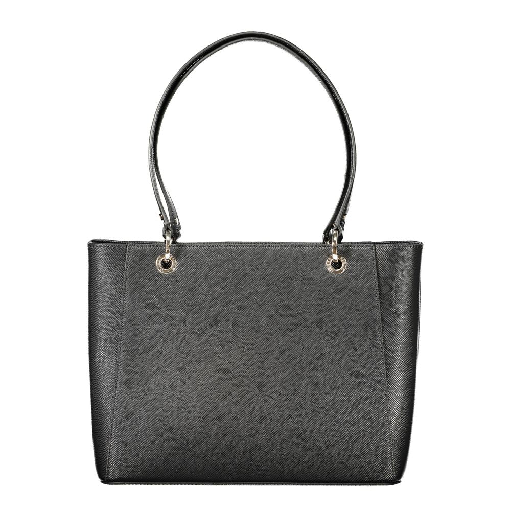 Sac à main en polyuréthane noir Guess