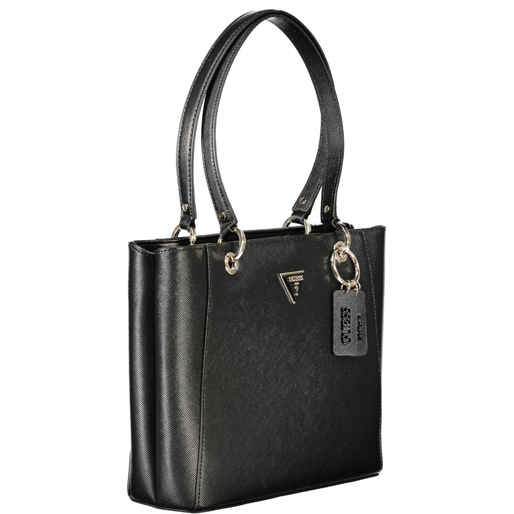 Sac à main en polyuréthane noir Guess