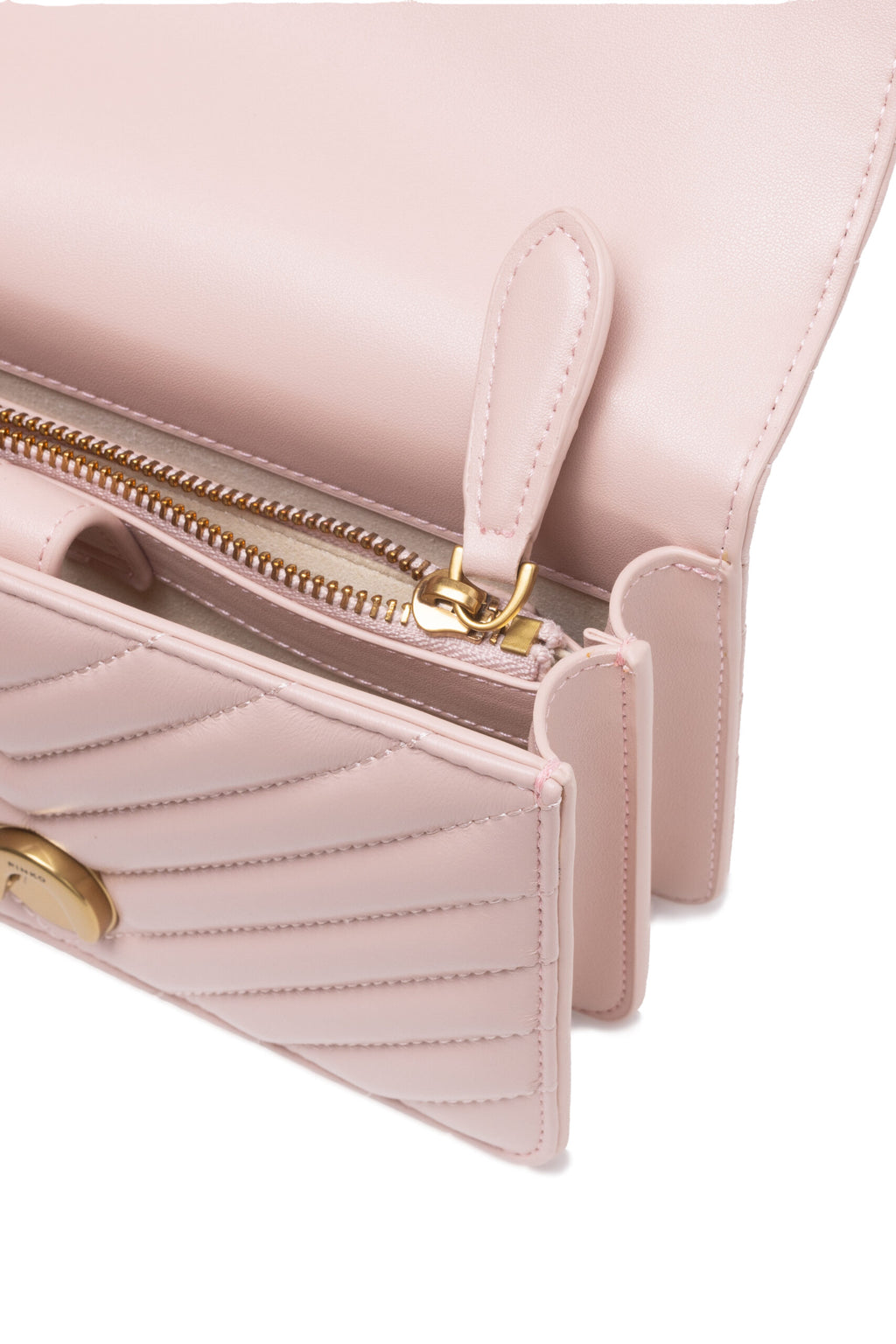 Sac bandoulière mini Love One rose poudré Pinko