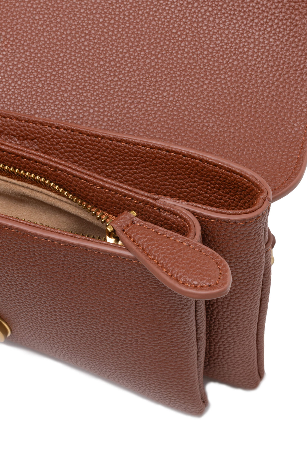 Sac bandoulière Love Boucle Riga en cuir marron Pinko
