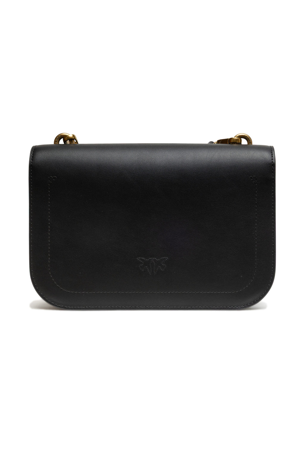 Sac bandoulière classique Love Bell en cuir noir Pinko