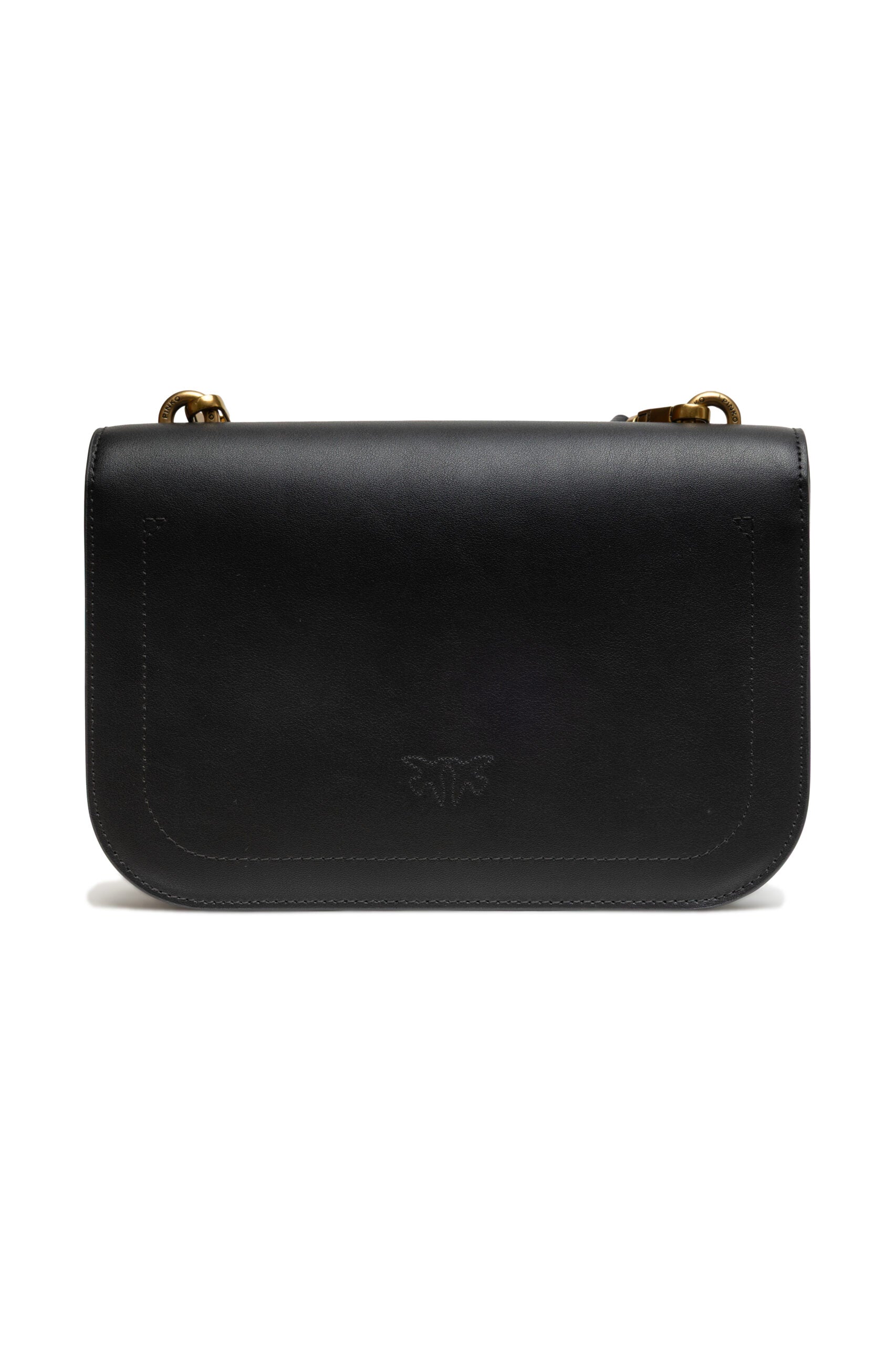Sac bandoulière classique Love Bell en cuir noir Pinko
