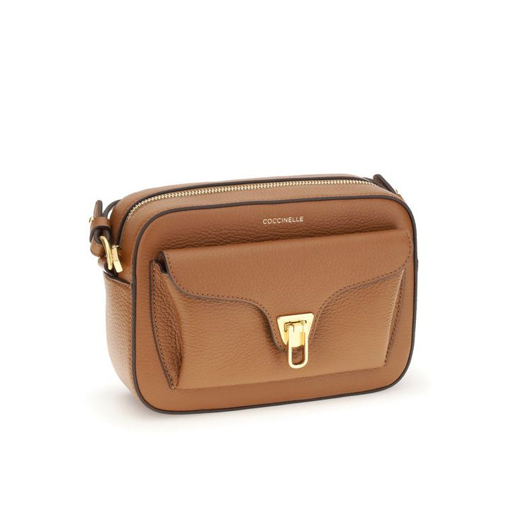 Sac bandoulière Bos Taurus en cuir de veau marron Coccinelle