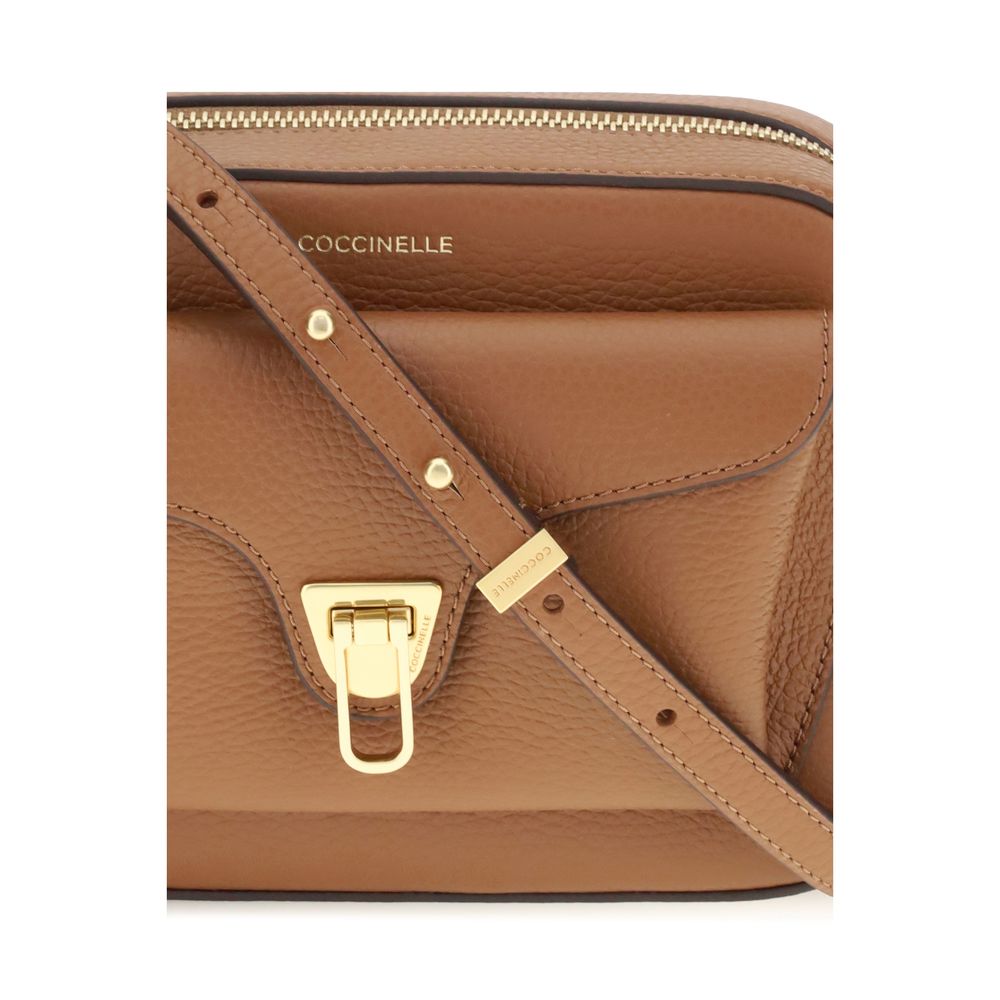 Sac bandoulière Bos Taurus en cuir de veau marron Coccinelle