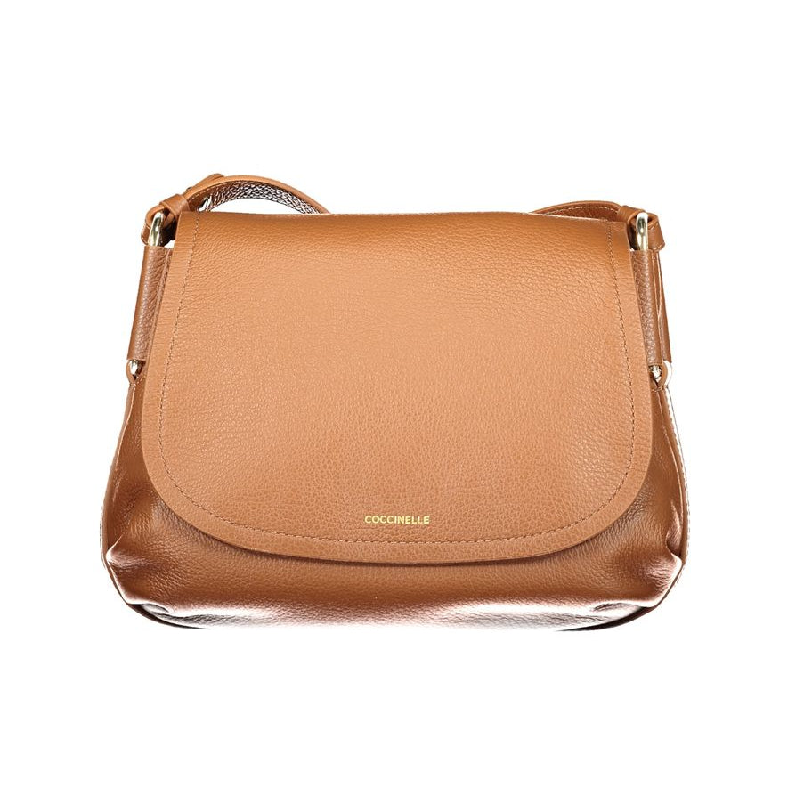 Sac à main en cuir marron Coccinelle