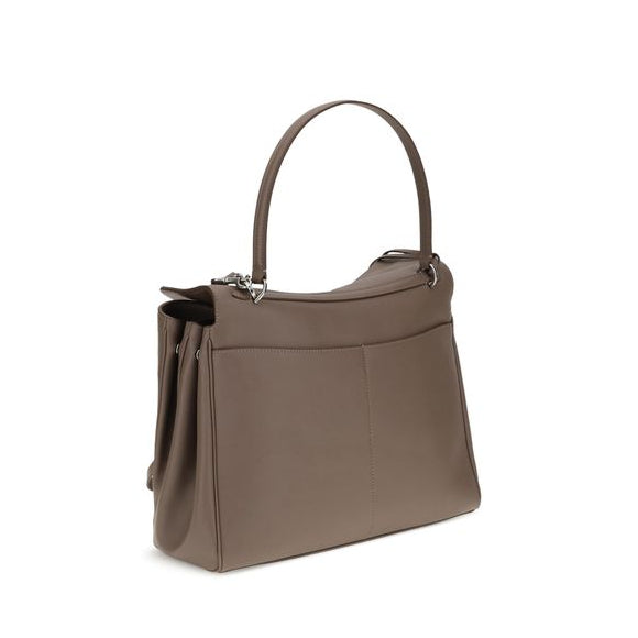 Sac à main Bos Taurus en cuir de veau gris Balenciaga