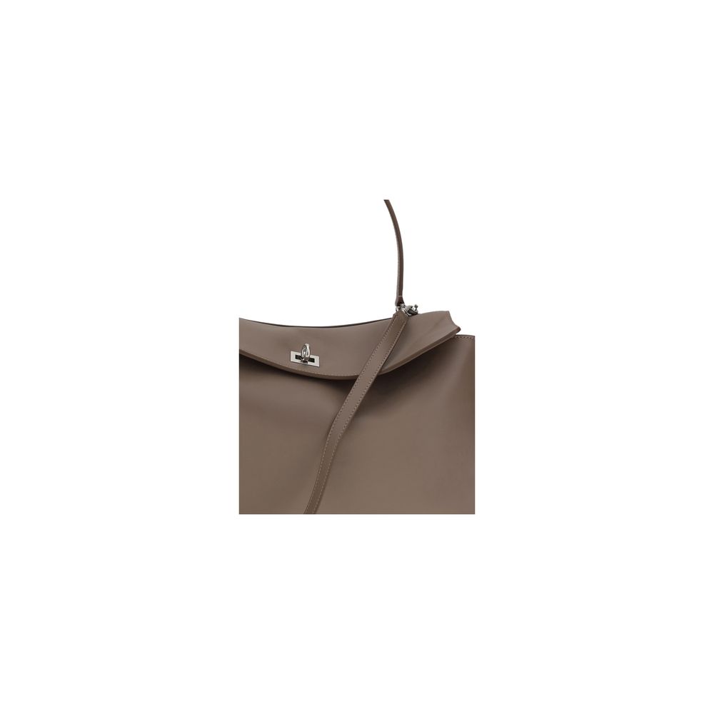 Sac à main Bos Taurus en cuir de veau gris Balenciaga