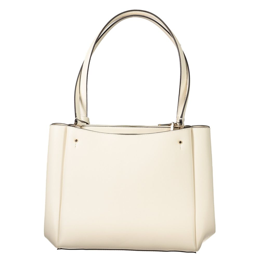 Sac à main en polyuréthane blanc Guess