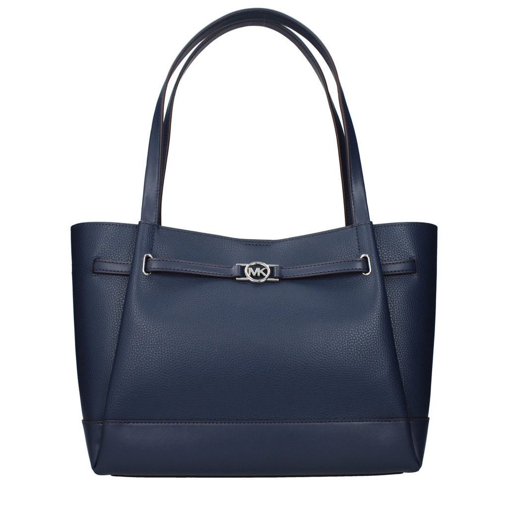 Sac à main en cuir bleu Michael Kors
