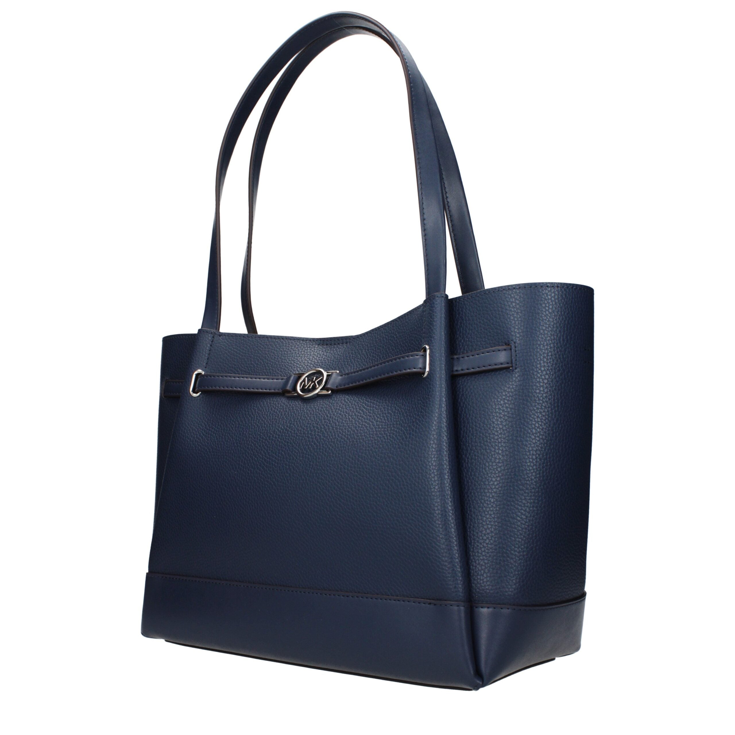 Sac à main en cuir bleu Michael Kors