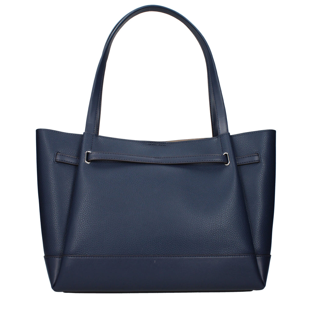 Sac à main en cuir bleu Michael Kors