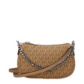 Bolso bandolera de tela marrón Michael Kors