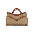 Sac à main en polyuréthane beige Guess