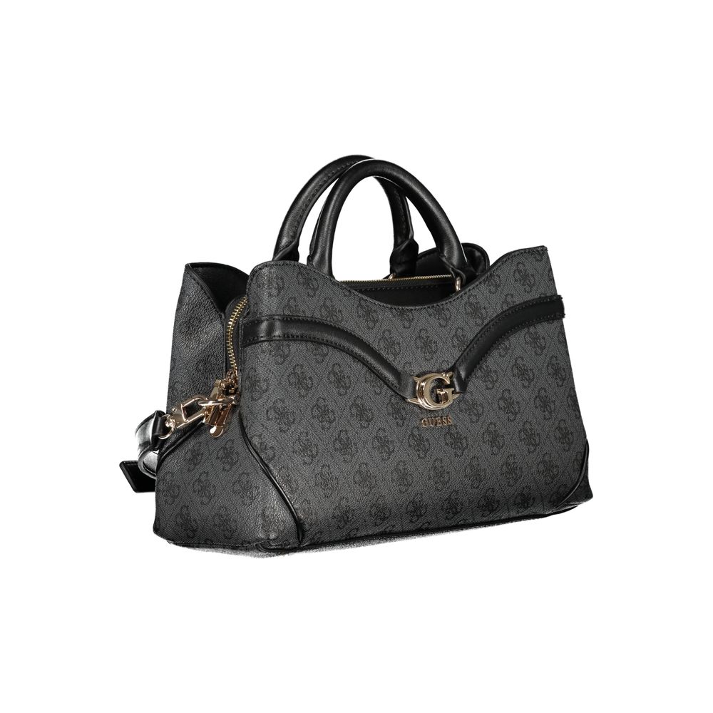 Sac à main en polyuréthane noir Guess