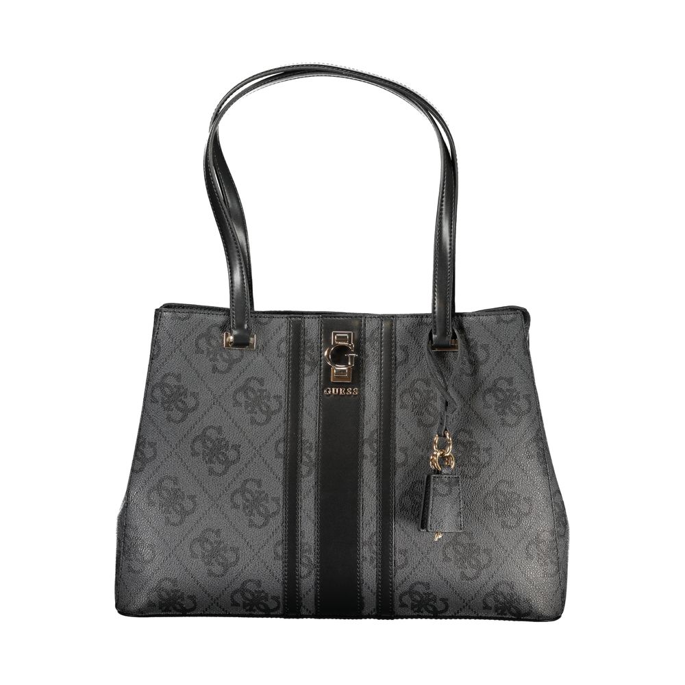 Sac à main en polyuréthane noir Guess