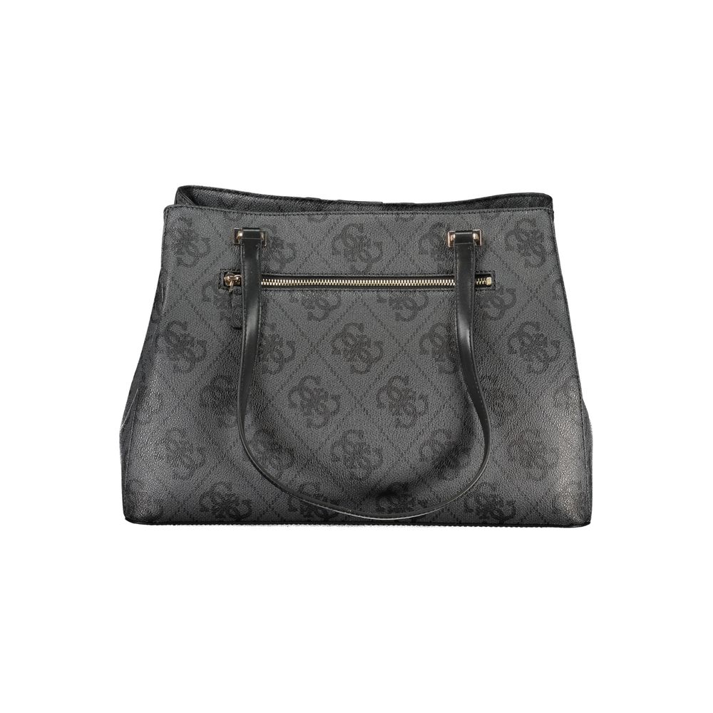 Sac à main en polyuréthane noir Guess