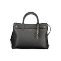 Bolso de mano de poliuretano negro Guess