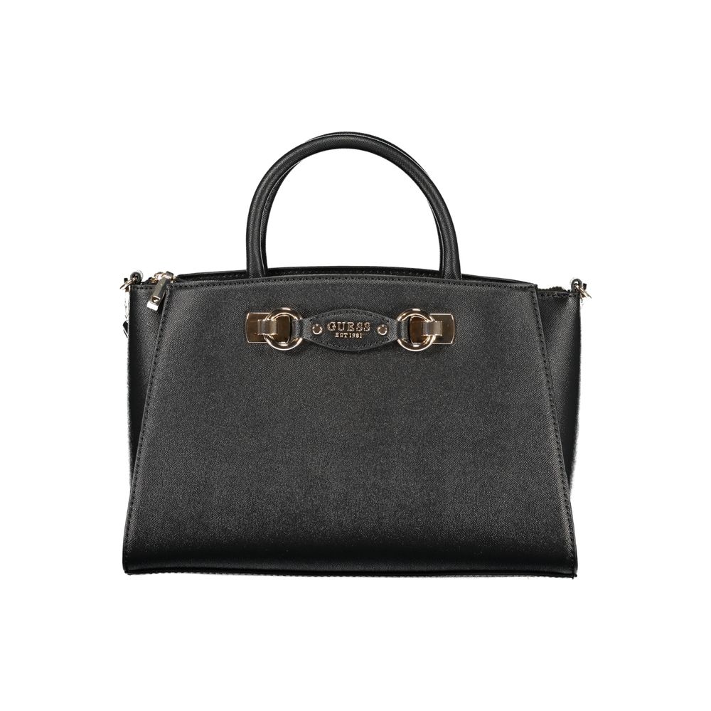 Guess black polyurethane handbag