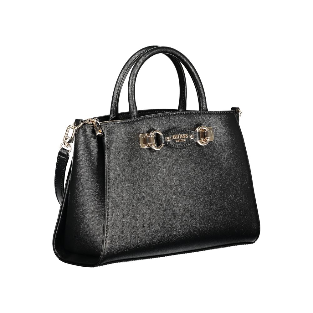 Guess black polyurethane handbag