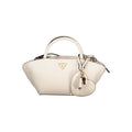 Sac à main en polyuréthane beige Guess
