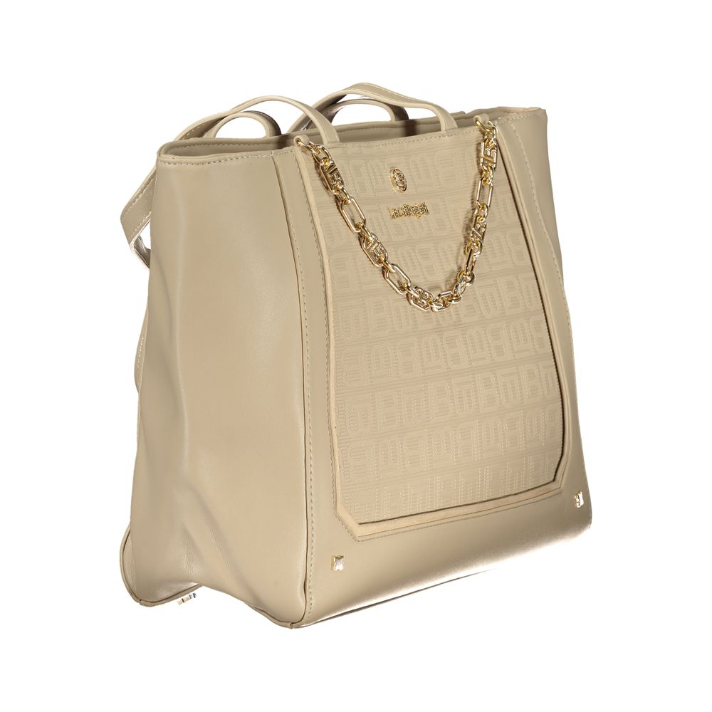 Beige PVC Women Handbag Laura Biagiotti