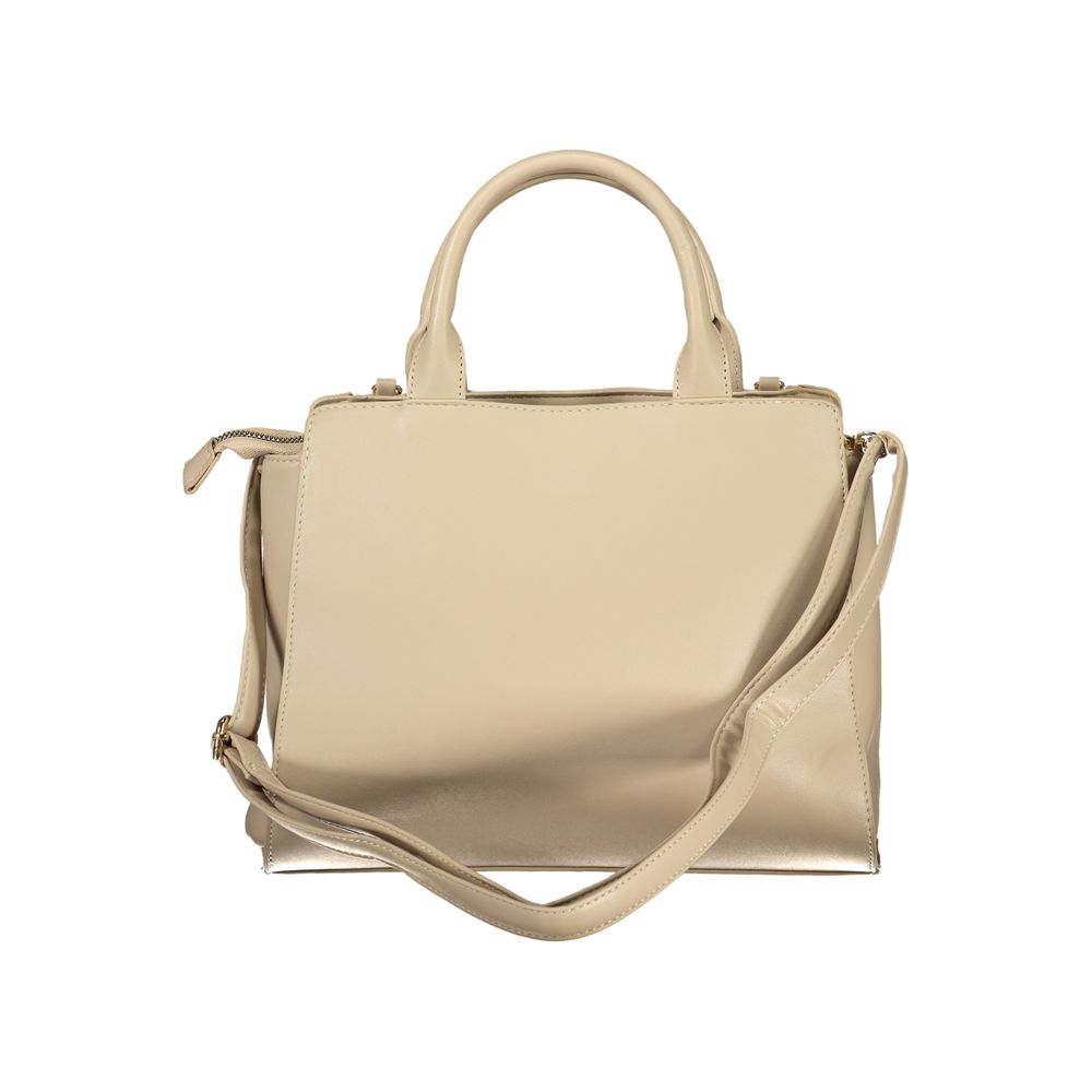 Beige PVC Women Handbag Laura Biagiotti