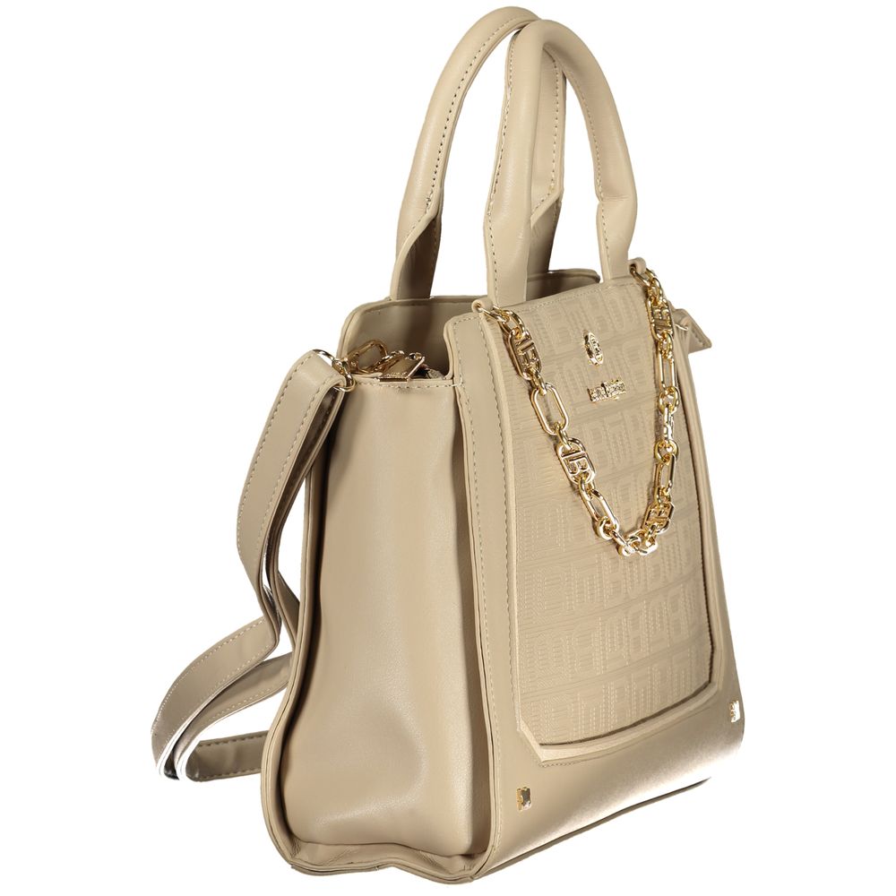 Beige PVC Women Handbag Laura Biagiotti
