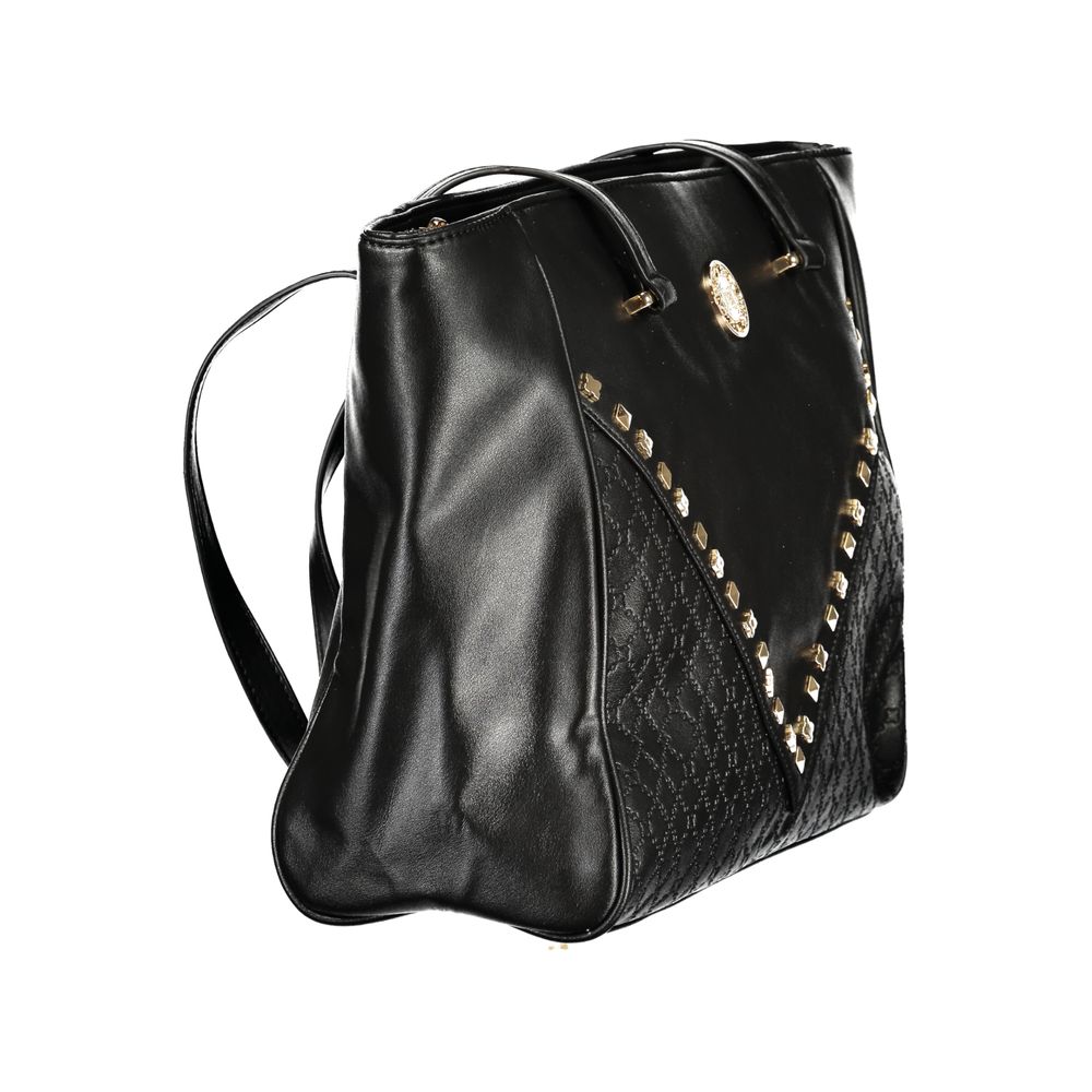 Black PVC Women Handbag Laura Biagiotti